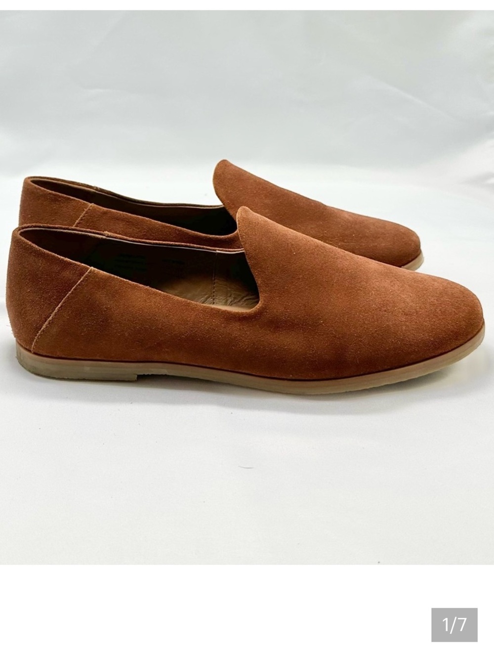Seychelles Suede Leather Loafers Brown Size 9